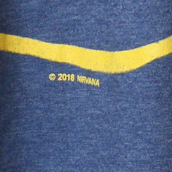 Nirvana Shirt Mens XL Blue Band Tee - Picture 3 of 5